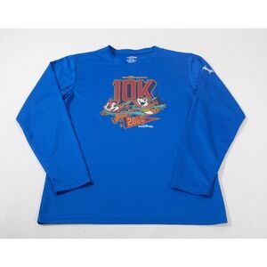 runDisney Walt Disney World 10K 2025 Long Sleeve Shirt‎ Blue Chip N Dale Small